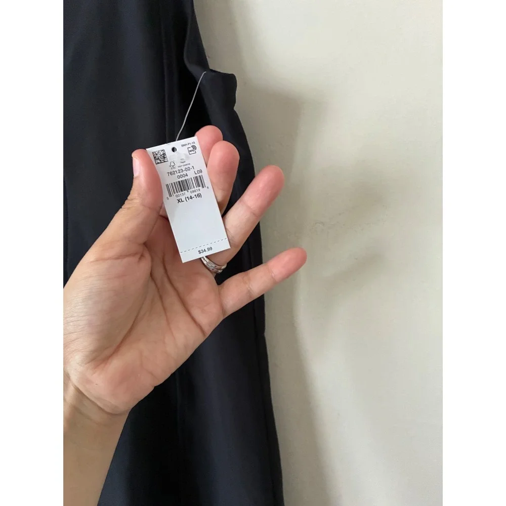 Old Navy Active Girls Powersoft Tennis Golf Dress Black White XL 14-16 NWT